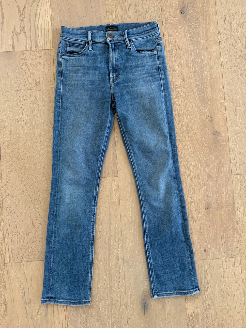 MOTHER Mid-Rise Ankle Dazzler Jeans
